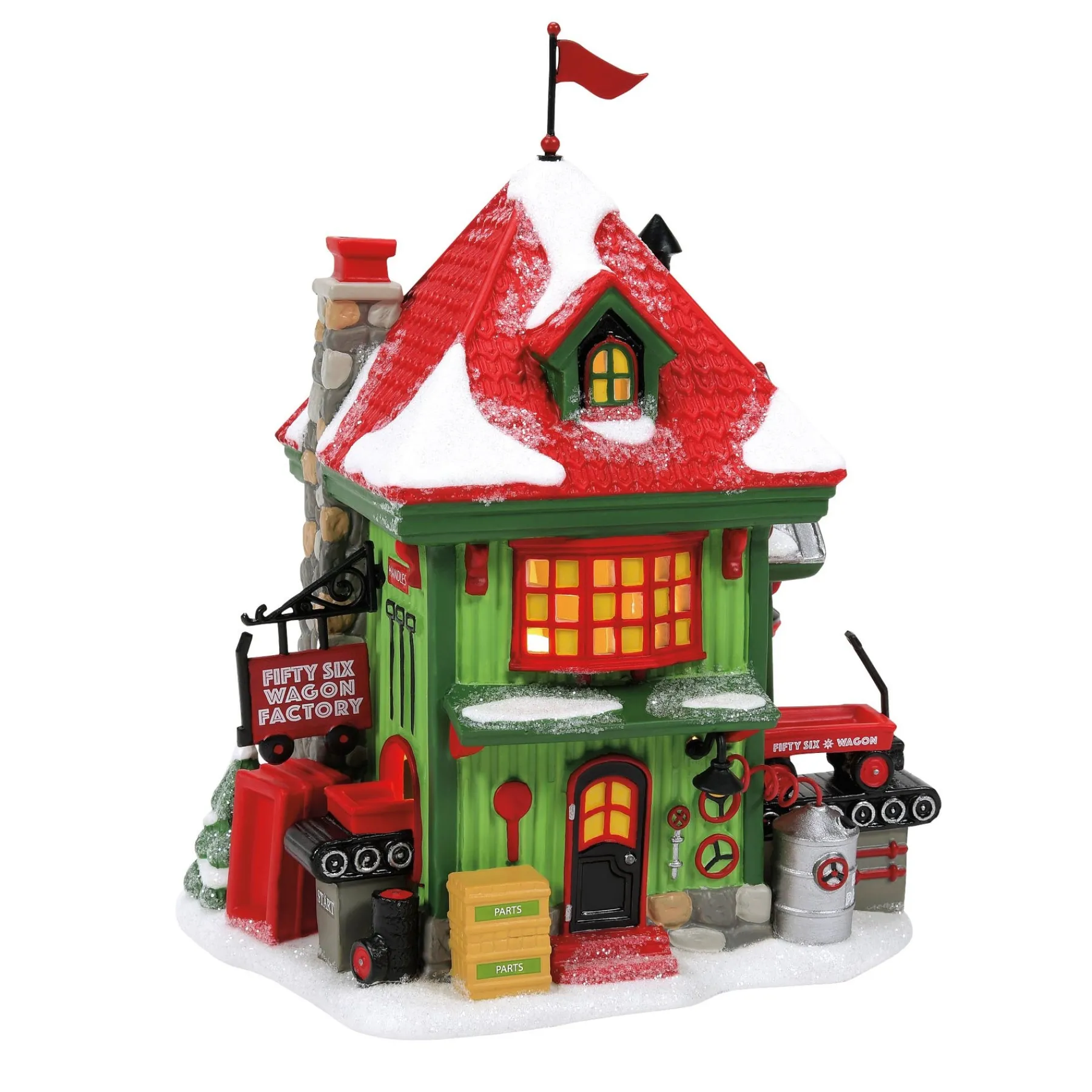 Department 56 North Pole Series|56 Wagon Factory