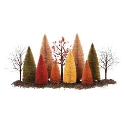 Department 56 Halloween Village Accessories|A Splendid Fall Landscape Set