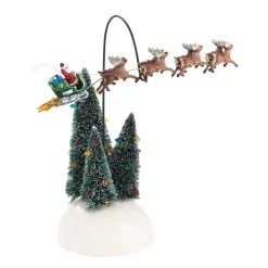 Department 56 The Original Snow Village|Animated Flaming Sleigh