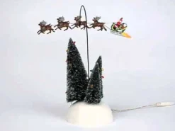 Department 56 The Original Snow Village|Animated Flaming Sleigh