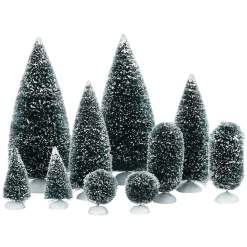 Department 56 Village Accessories|Bag-O-Frosted Topiaries, Small