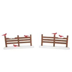 Department 56 Village Accessories|Cardinal Christmas Fence