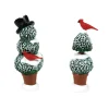 Department 56 Village Accessories|Cardinal Topiaries S/2