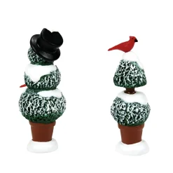 Department 56 Village Accessories|Cardinal Topiaries S/2