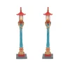 Department 56 Christmas In The City Series|Chinatown Post Lamps S/2