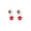 Department 56 Village Accessories|Cocoa & Cream Topiary S/2