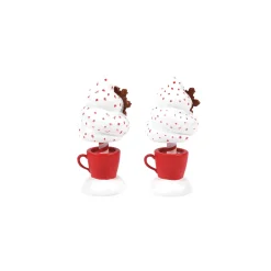 Department 56 Village Accessories|Cocoa & Cream Topiary S/2