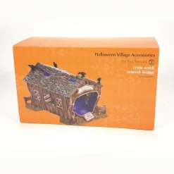 Department 56 Halloween Village Accessories|Crow Creek Covered Bridge