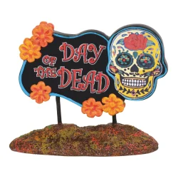 Department 56 Halloween Village Accessories|Day of the Dead Sign