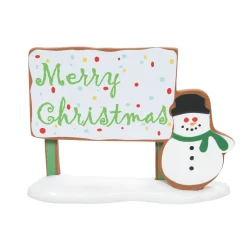Department 56 Village Accessories|Gingerbread Christmas Billboar