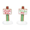 Department 56 Village Accessories|Gingerbread Xmas Signs St/2