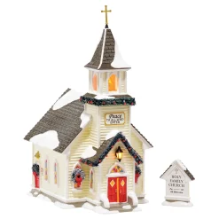 Department 56 The Original Snow Village|Holy Family Church, set of 2