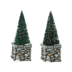 Department 56 Village Accessories|Limestone Topiaries
