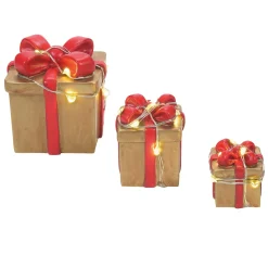 Department 56 Village Accessories|Lit Festive Gift Box St/3