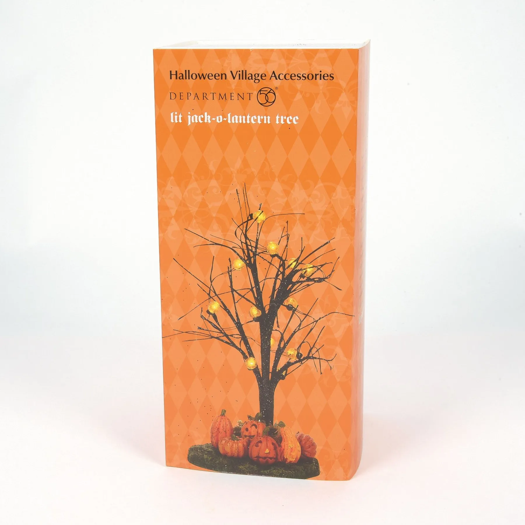 Department 56 Halloween Village Accessories|Lit Jack-O-Lantern Tree