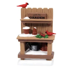 Department 56 Village Accessories|Potter's Bench with Birdies