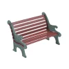Department 56 Village Accessories|Red Wrought Iron Park Bench