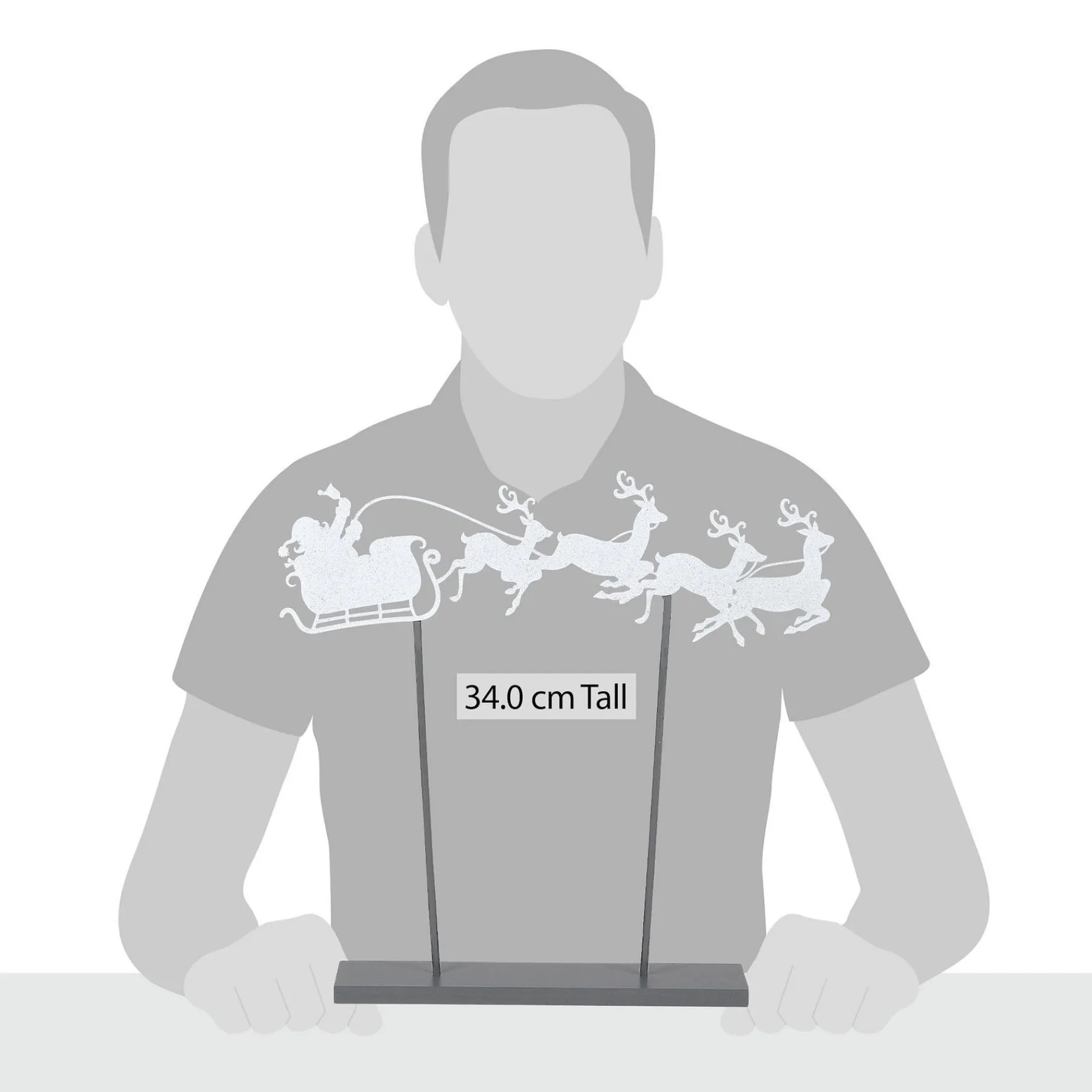 Department 56 Village Accessories|Santa's Sleigh Silhouette
