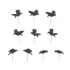 Department 56 Halloween Village Accessories|Set of 10 Halloween Crows