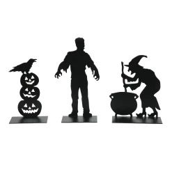 Department 56 Halloween Village Accessories|Spooky Silhouettes St/3