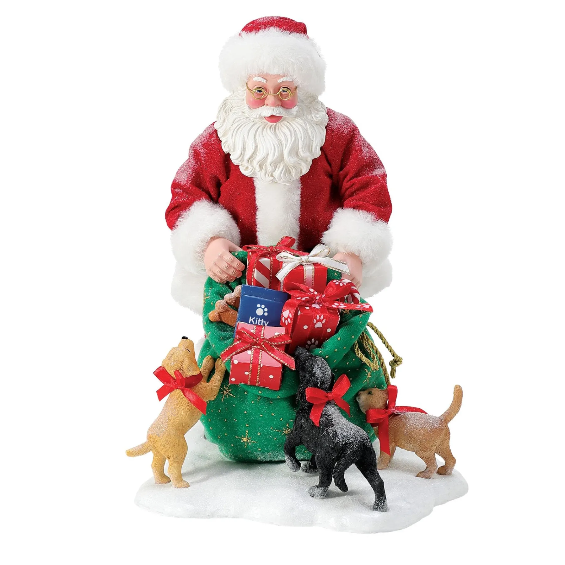 Department 56 Santa & His Pets|Treats for All!