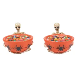 Department 56 Halloween Village Accessories|Trick or Dare Treat Bowls st/2