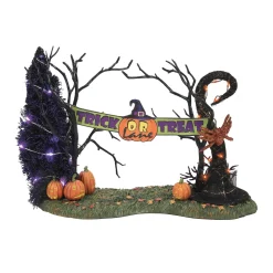 Department 56 Halloween Village Accessories|Trick or Treat Lane Entrance