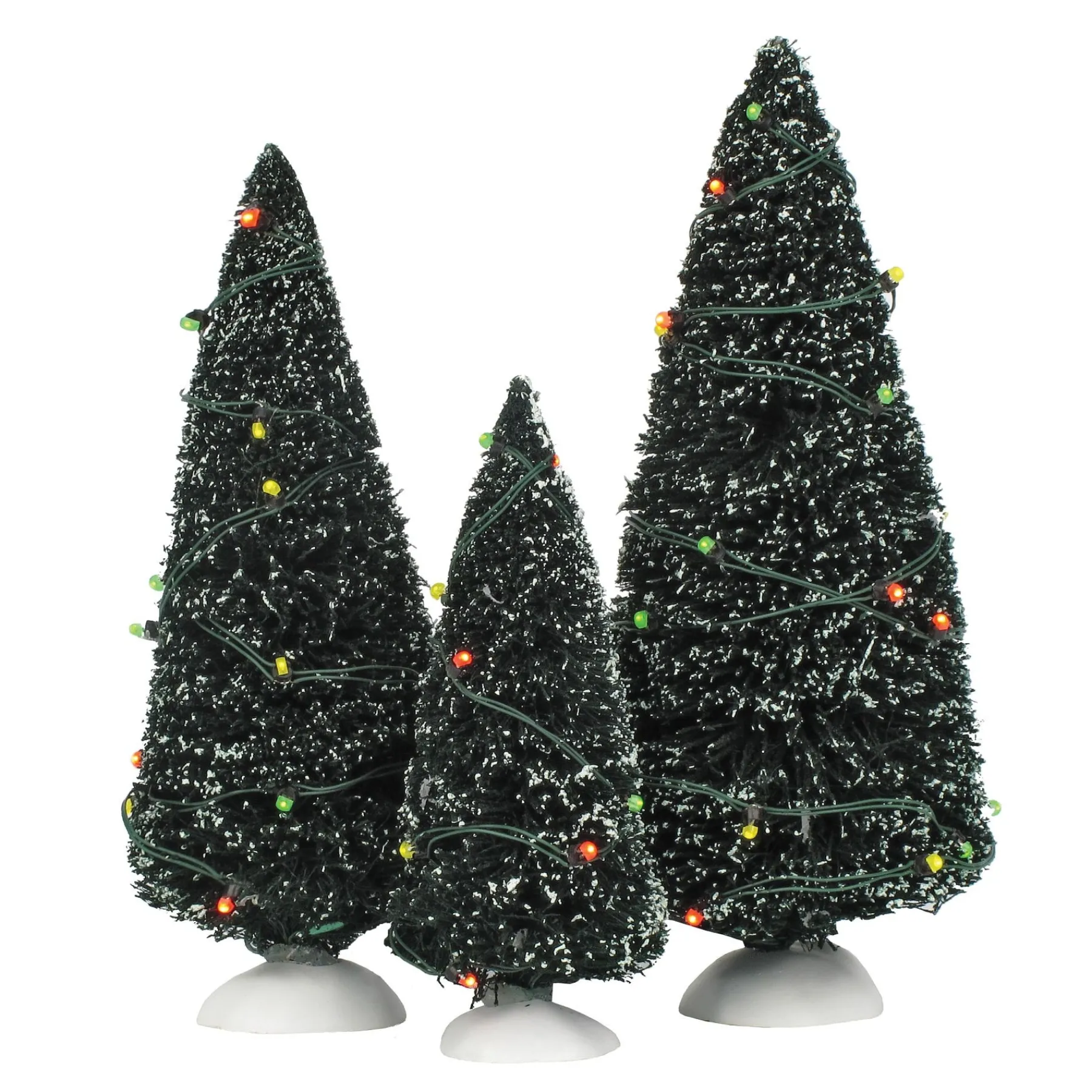 Department 56 Village Accessories|Twinkling Lit Trees Green