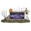 Department 56 Halloween Village Accessories|We're A Skeleton Crew Sign