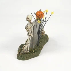 Department 56 Halloween Village Accessories|We're A Skeleton Crew Sign