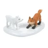 Department 56 Village Accessories|White Christmas Fox Face Off