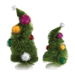 Department 56 Grinch™ Village|Wonky Trees, Set of 2
