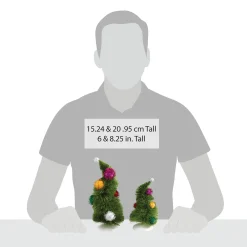 Department 56 Grinch™ Village|Wonky Trees, Set of 2